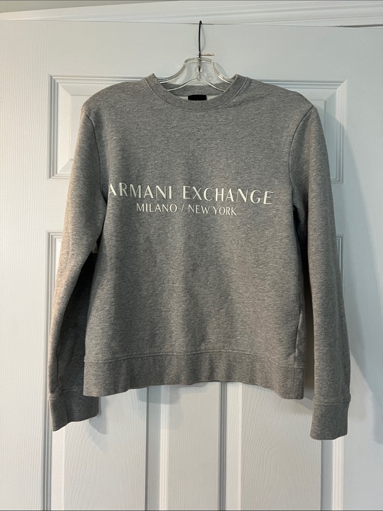 Armani Exchange Sweaters - Armani Exchange Heather Gray Crewneck